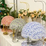 Bulk New Buffet Server Food Warmer with Pink Paisley Print Finshing (2)