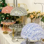 Bulk New Buffet Server Food Warmer with Pink Paisley Print Finshing (3)