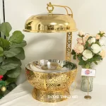 Nouveau Chafing Food Warmer en acier inoxydable, Pumpkin Fuel Chafing Dish en vrac