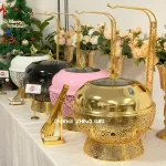 New Custom Stainless Steel Chafing Food Warmer, Pumpkin Fuel Chafing Dish in Bulk (5)