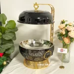 New Custom Stainless Steel Chafing Food Warmer, Pumpkin Fuel Chafing Dish in Bulk (6)