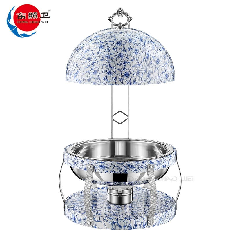 Wholesale Chafing Dish Blue and White, Stainless Steel Buffet Set Custom (1)