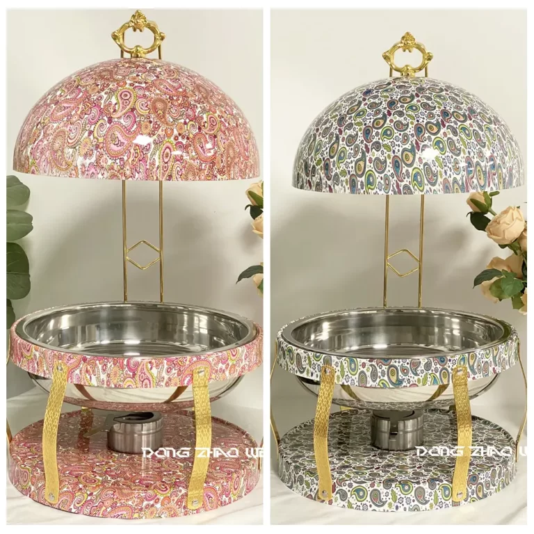 Latest Fancy Chafing Dish Design Unique Deformed Paisley Pattern
