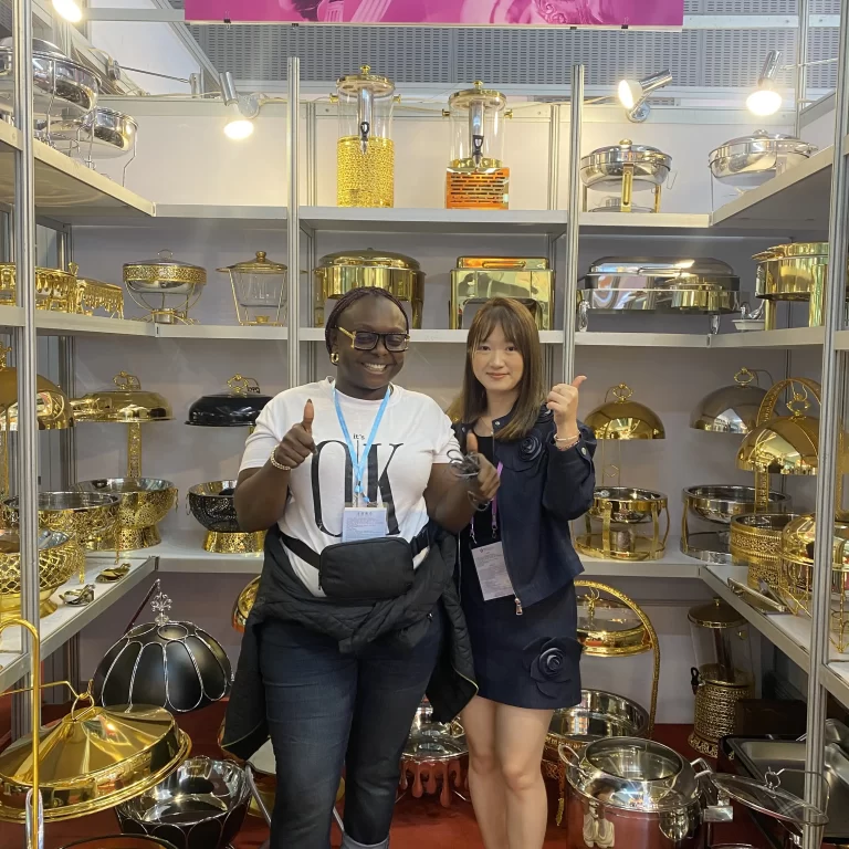 Feria de Cantón 2025 Dongzhaowei Fabricante de fuentes de acero inoxidable