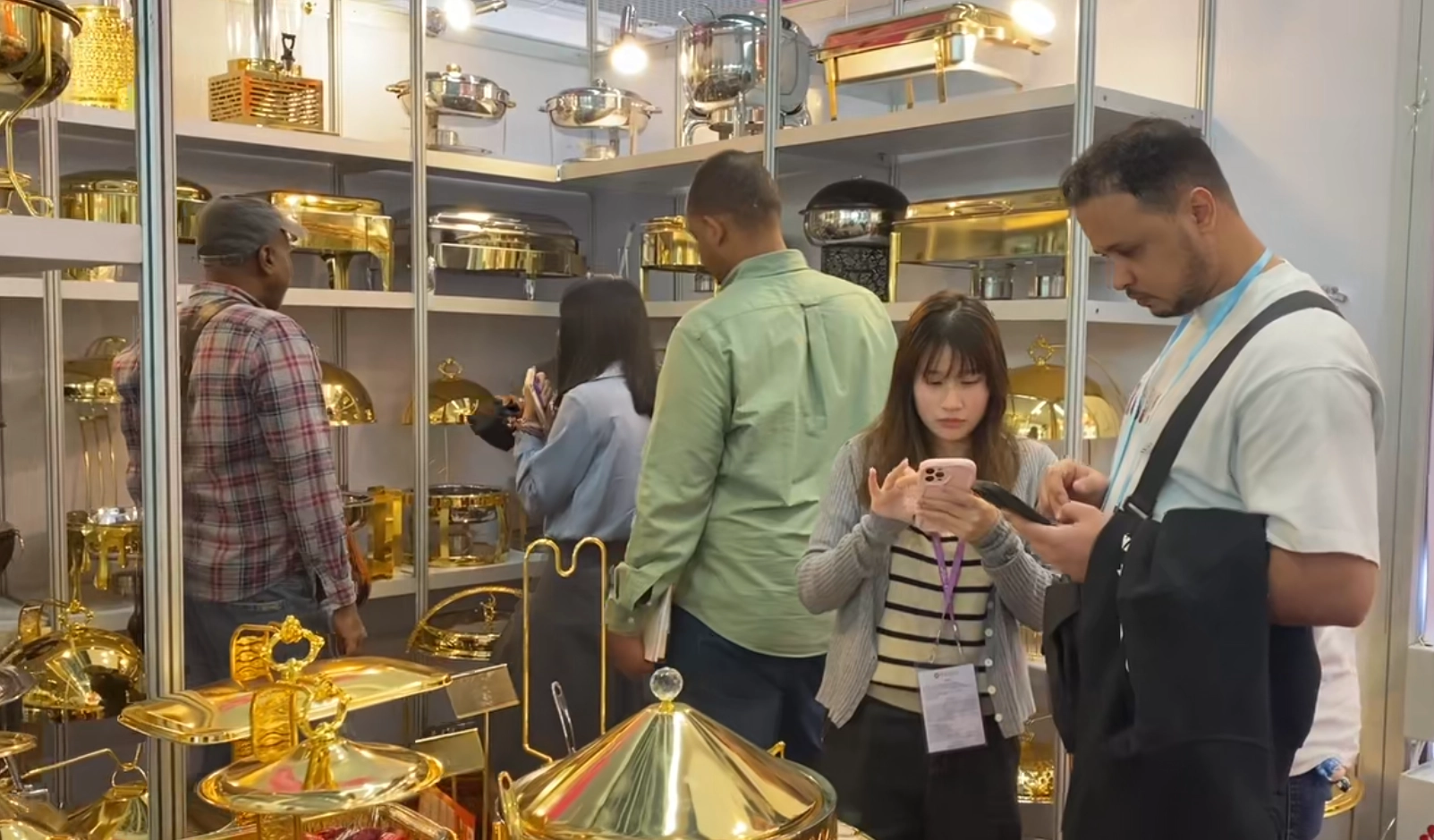 معرض كانتون 2025 معرض كانتون 2025 دونغزهاوي مصنع أطباق الغضب الفولاذ المقاوم للصدأ