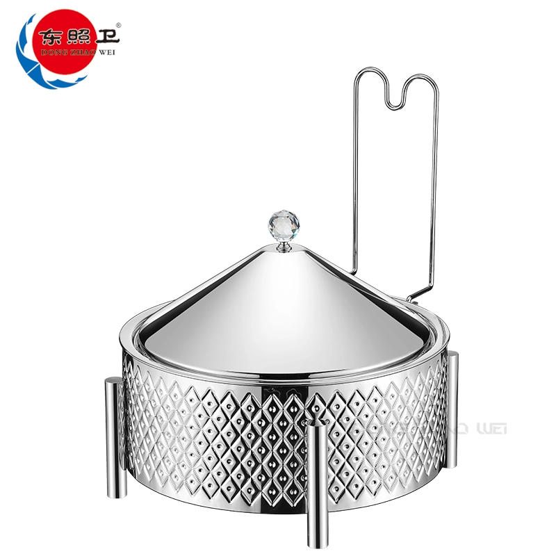 Custom Stainless SteelChafing Dish with Lid, Luxury Pinapple Chafing Dish in Bulk (2)