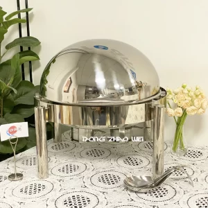 Plat à rôtir en argent doré grossiste (5)