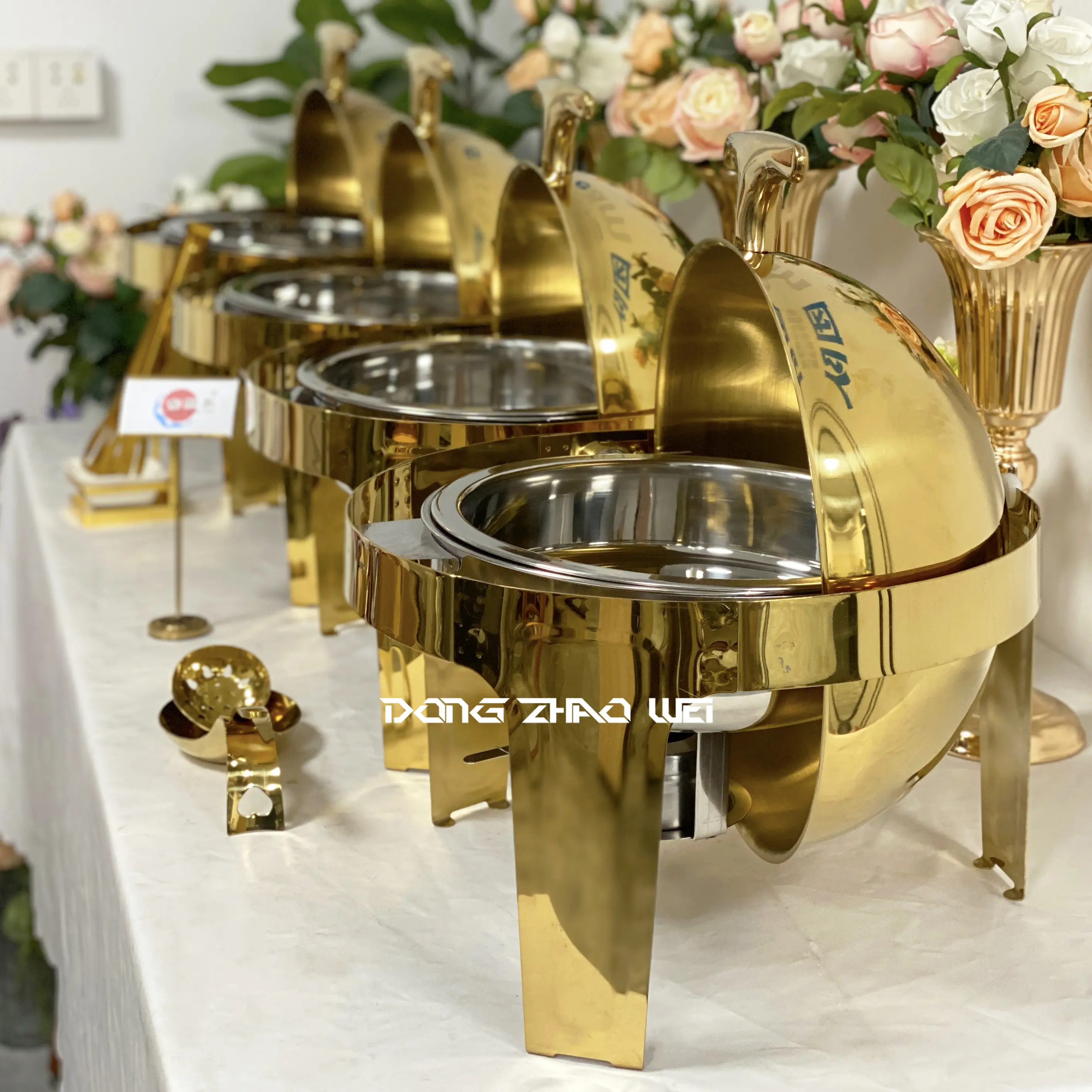 venta al por mayor chafing dish roll top gold custom (6)