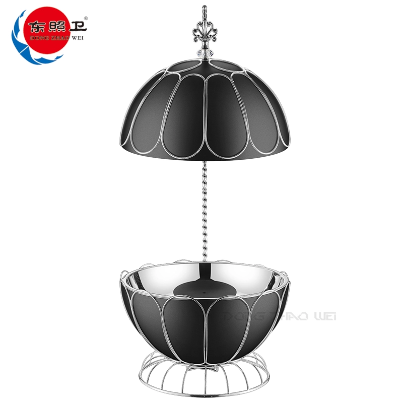 卸売ステンレス chafing 皿黒銀地球ビュッフェ機器 (1)