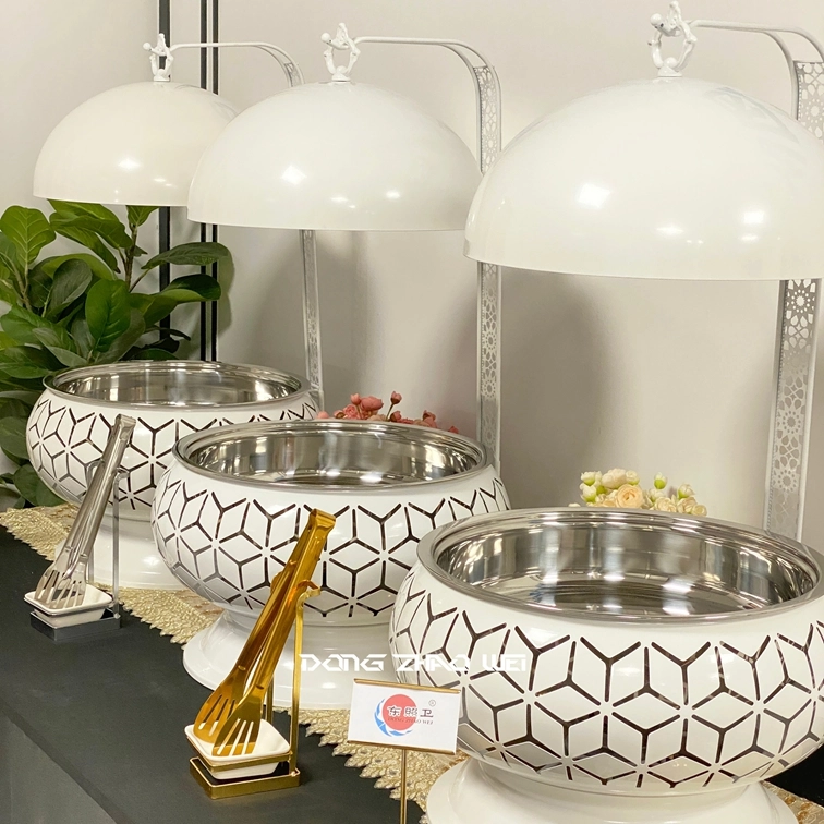 wholesale white chafing dish stainless steel (2)