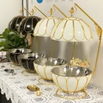 Wholesale Stainless Chafing Dish Black and White Globe Buffet Chafing Dish