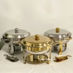 Wholesale Stainless Steel Chafer Round Economic Chafing Dish