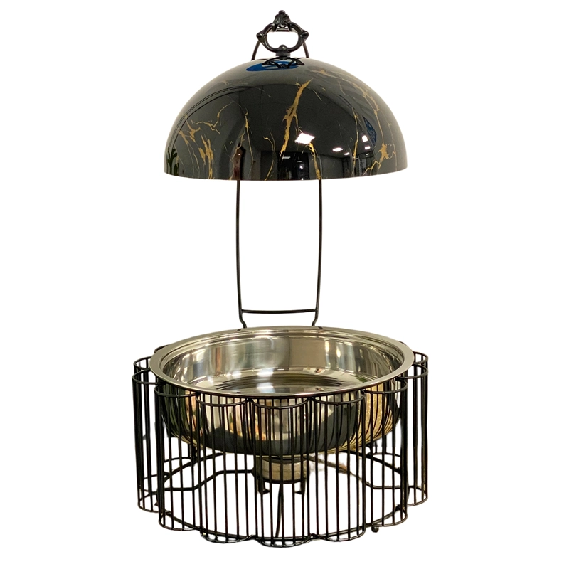 Grossiste Banquet Chafing Dishes, Sunflower Buffet Set Golden Silver Black Golden Supplier