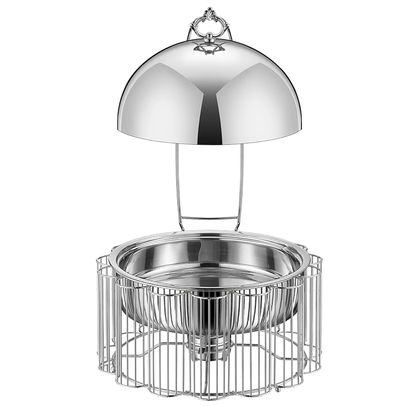 Wholesale Banquet Chafing Dishes, Sunflower Buffet Set Silver Supplier