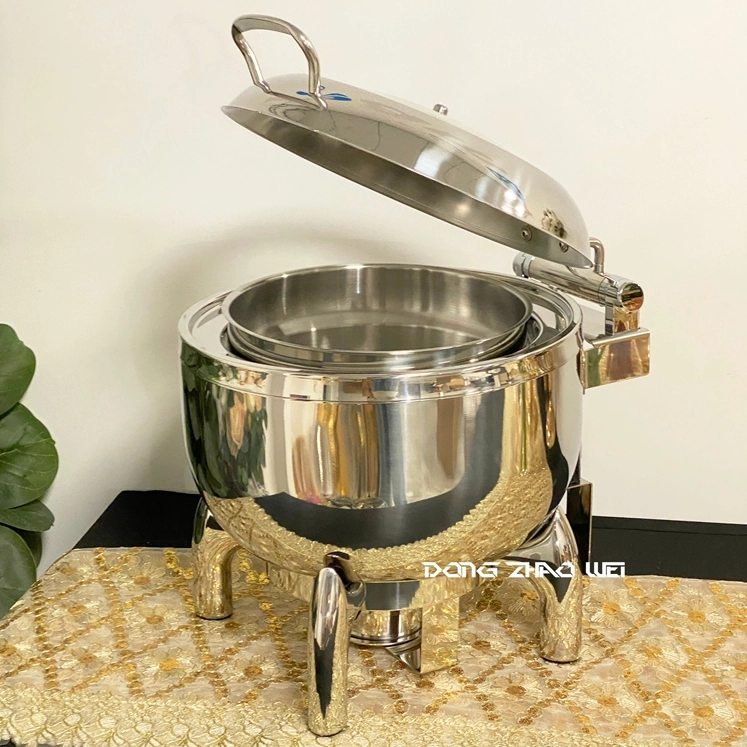 卸し売り商業Chafing皿11L、金銀の贅沢な油圧フードウォーマーメーカー (2)
