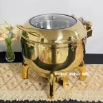 Wholesale Commercial Chafing Dishes 11L, Golden Silver Luxury Hydraulic Food Warmer Manufacturer (4)