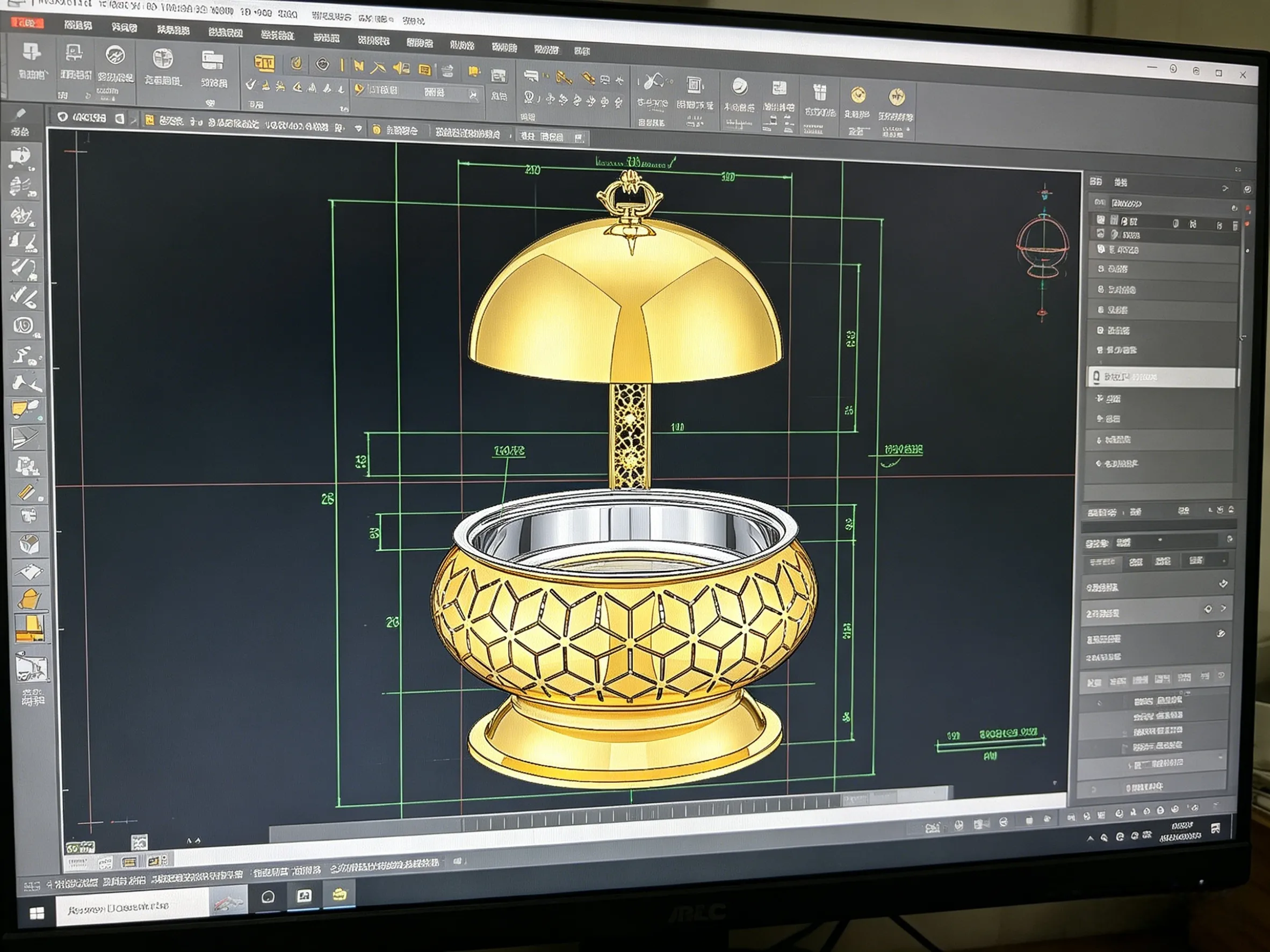 Chafing Dish CAD-Bild