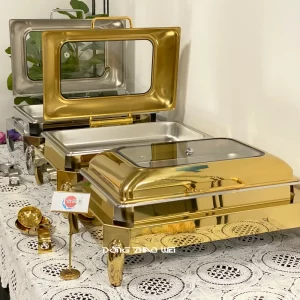 custom rectangular chafing dishes